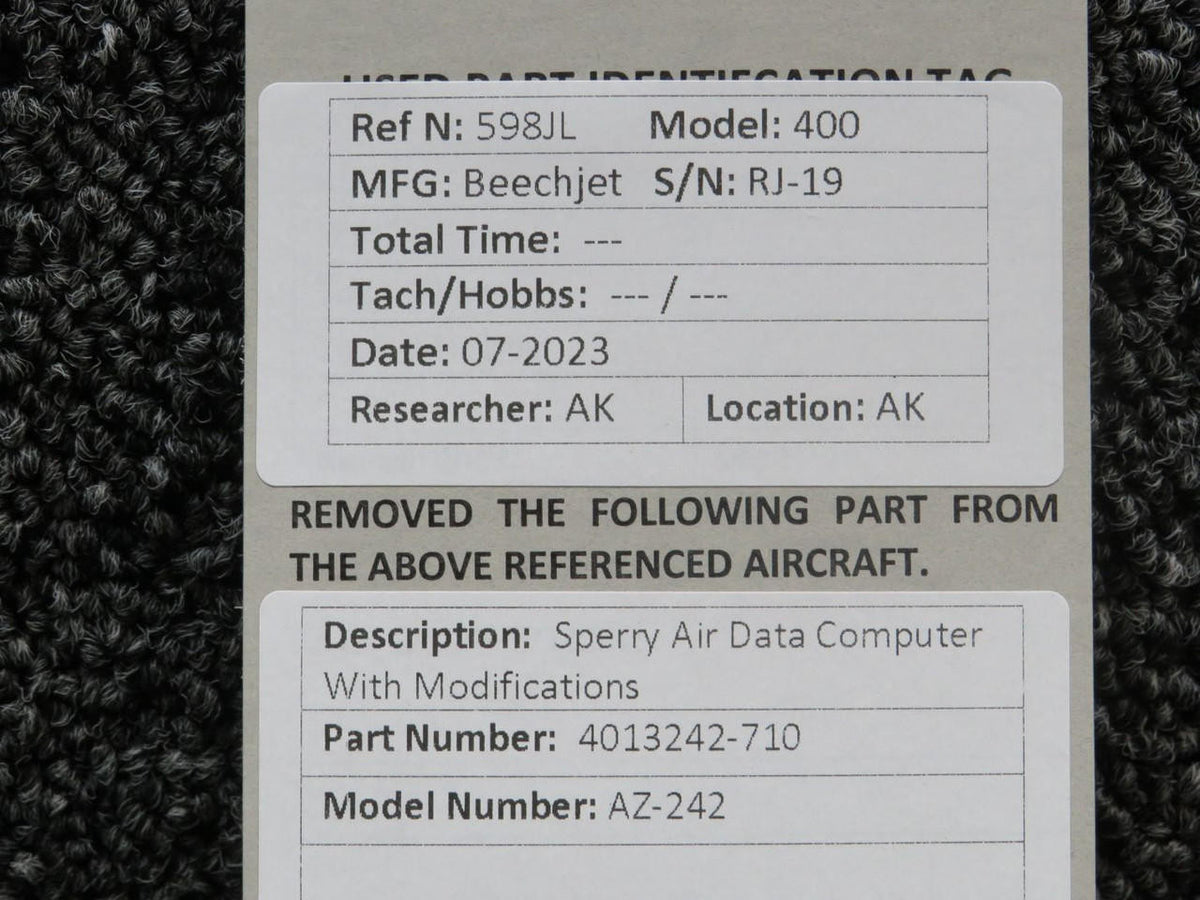 Sperry 4013242-710 Sperry AZ-242 Air Data Computer With Modifications
