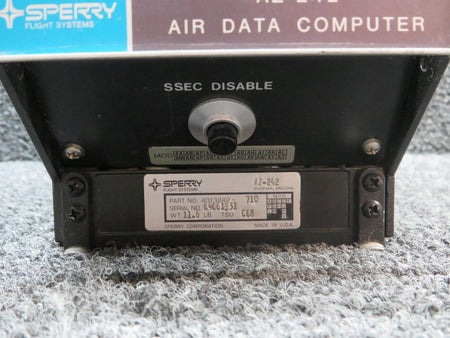 Sperry 4013242-710 Sperry AZ-242 Air Data Computer With Modifications