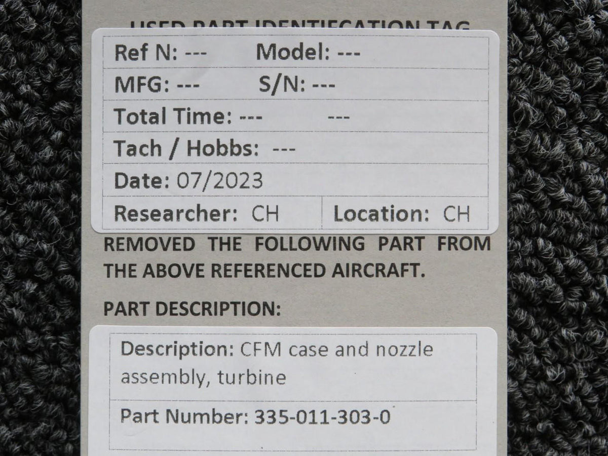 CFM 335-011-303-0 CFM Case and Nozzle Assembly, Turbine