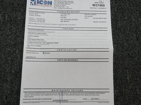Mitsubishi AV31-1 Mitsubishi Electric Actuator With 8130-3 (Tested)