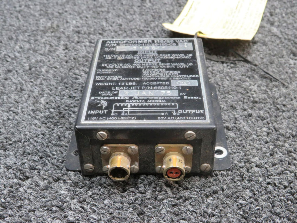 Phoenix DH-1030-115/26-150-CS Phoenix Aerospace Autoformer (Volts: 26)