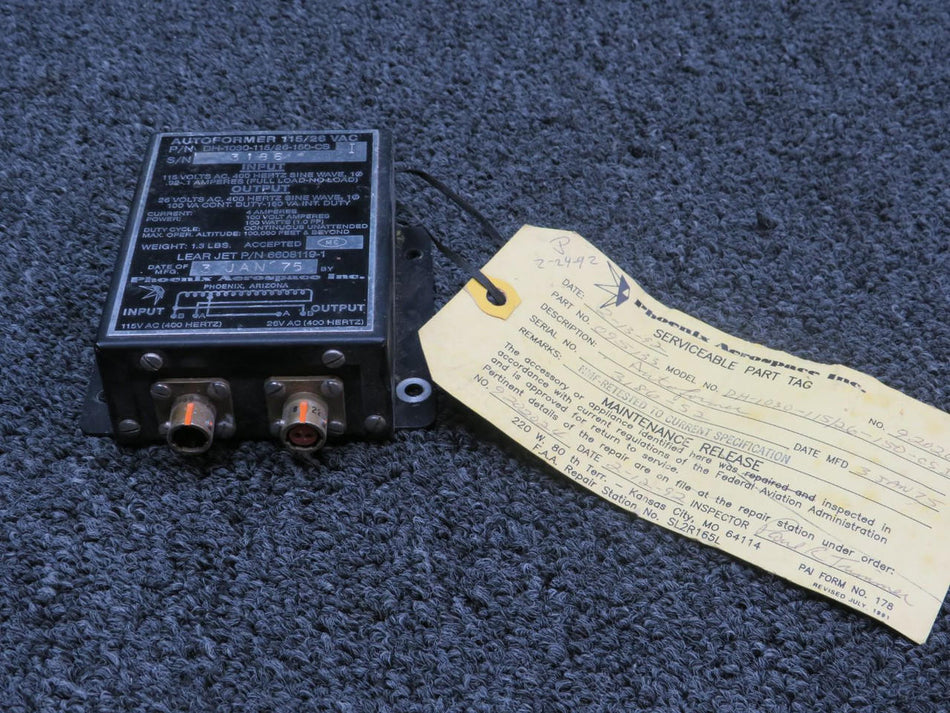 Phoenix DH-1030-115/26-150-CS Phoenix Aerospace Autoformer (Volts: 26)
