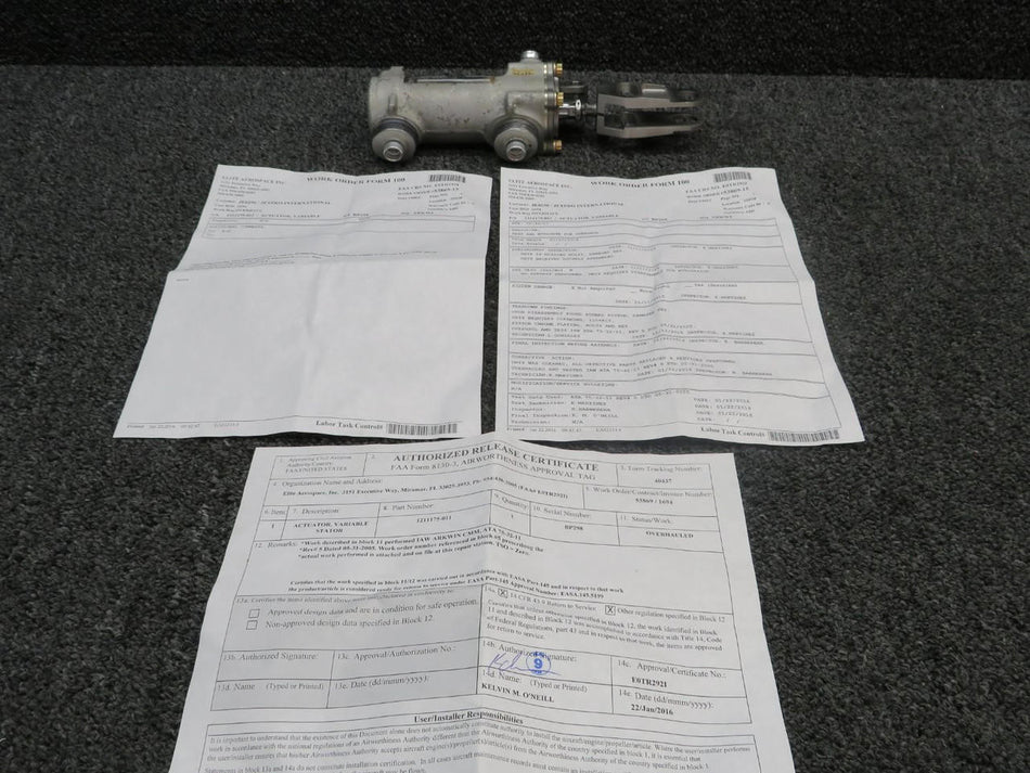 Arkwin 1211175-011 Arkwin Variable Stator Actuator With 8130-3 (Overhauled)
