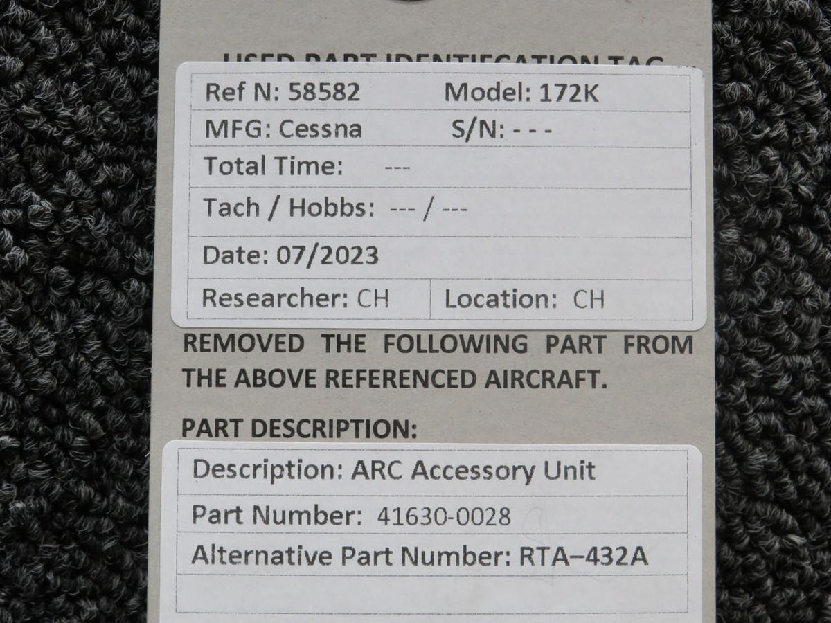 ARC 41630-0028 ARC RTA-432A Accessory Unit (Volts:28)