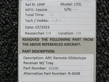 ARC 42100 ARC R-443B Remote Glideslope Receiver with Tray