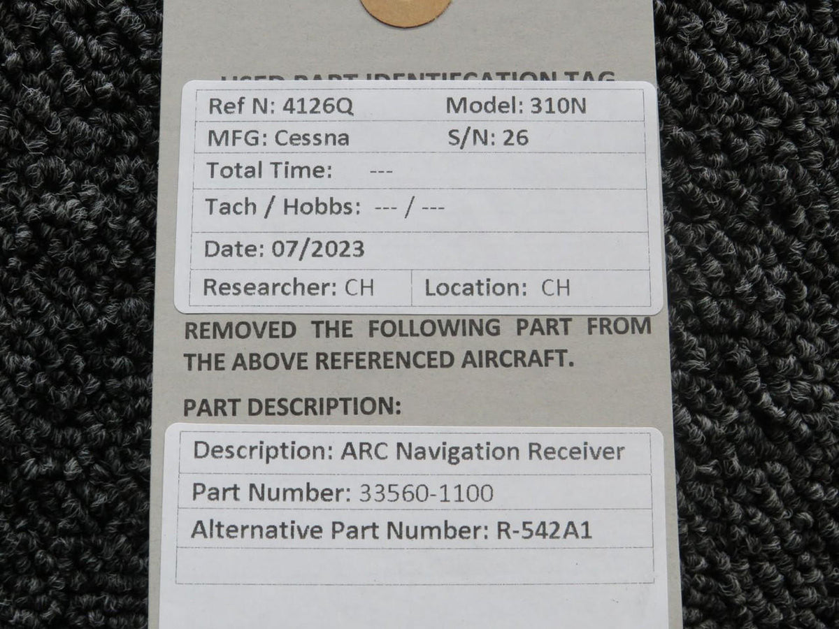 ARC 33560-1100 ARC R-542A Navigation Receiver