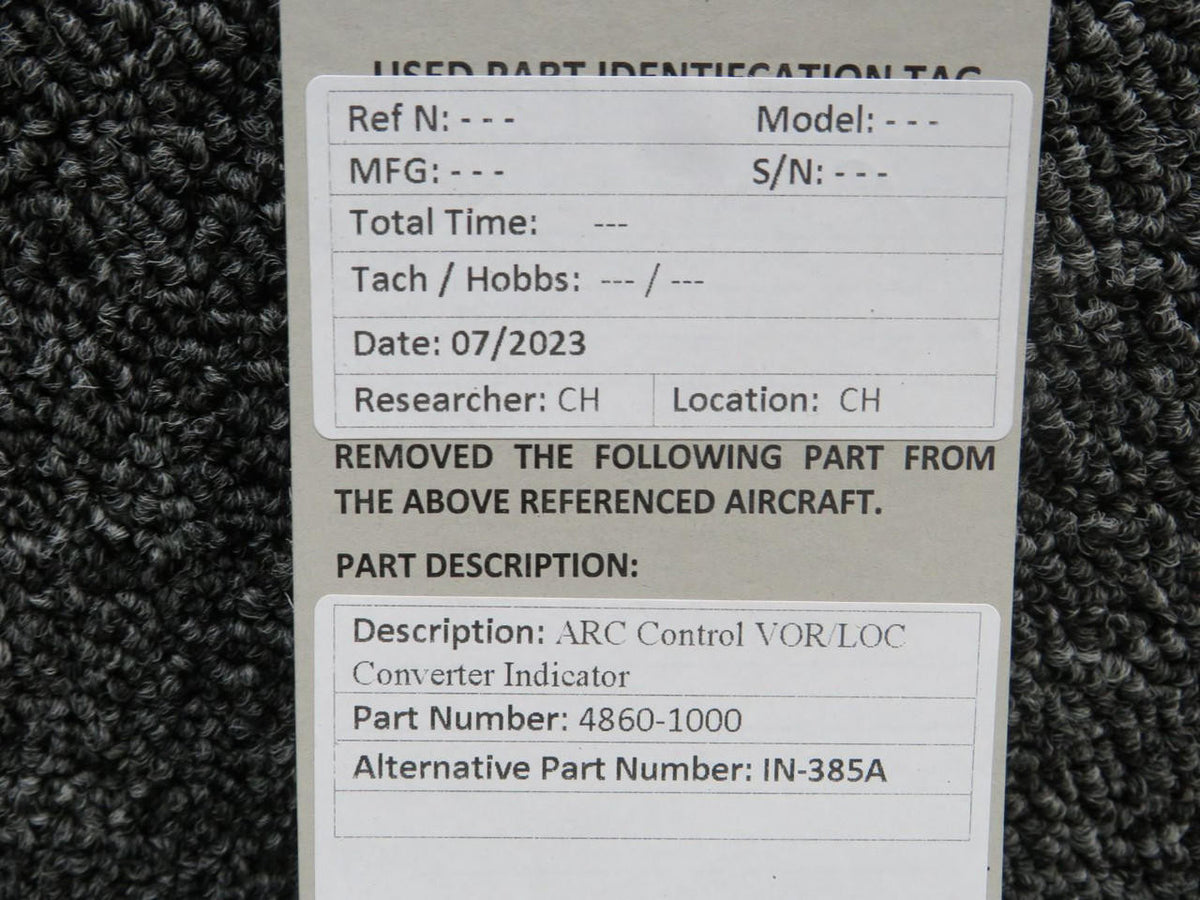 ARC 46860-1000 ARC IN-385A VOR-LOC Converter Indicator