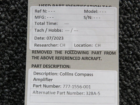 Collins 777-1556-001 Collins 328A-5 Compass Amplifier