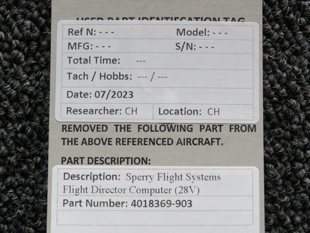 Honeywell 4018369-903 Honeywell FZ-500 Flight Director Computer (28V)
