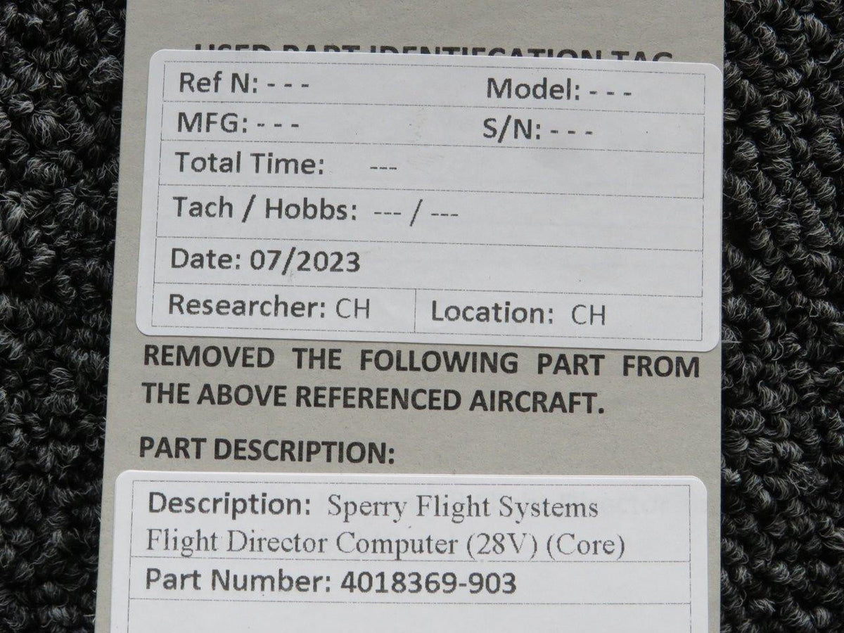 Honeywell 4018369-903 Honeywell FZ-500 Flight Director Computer (Volts: 28) (Core)