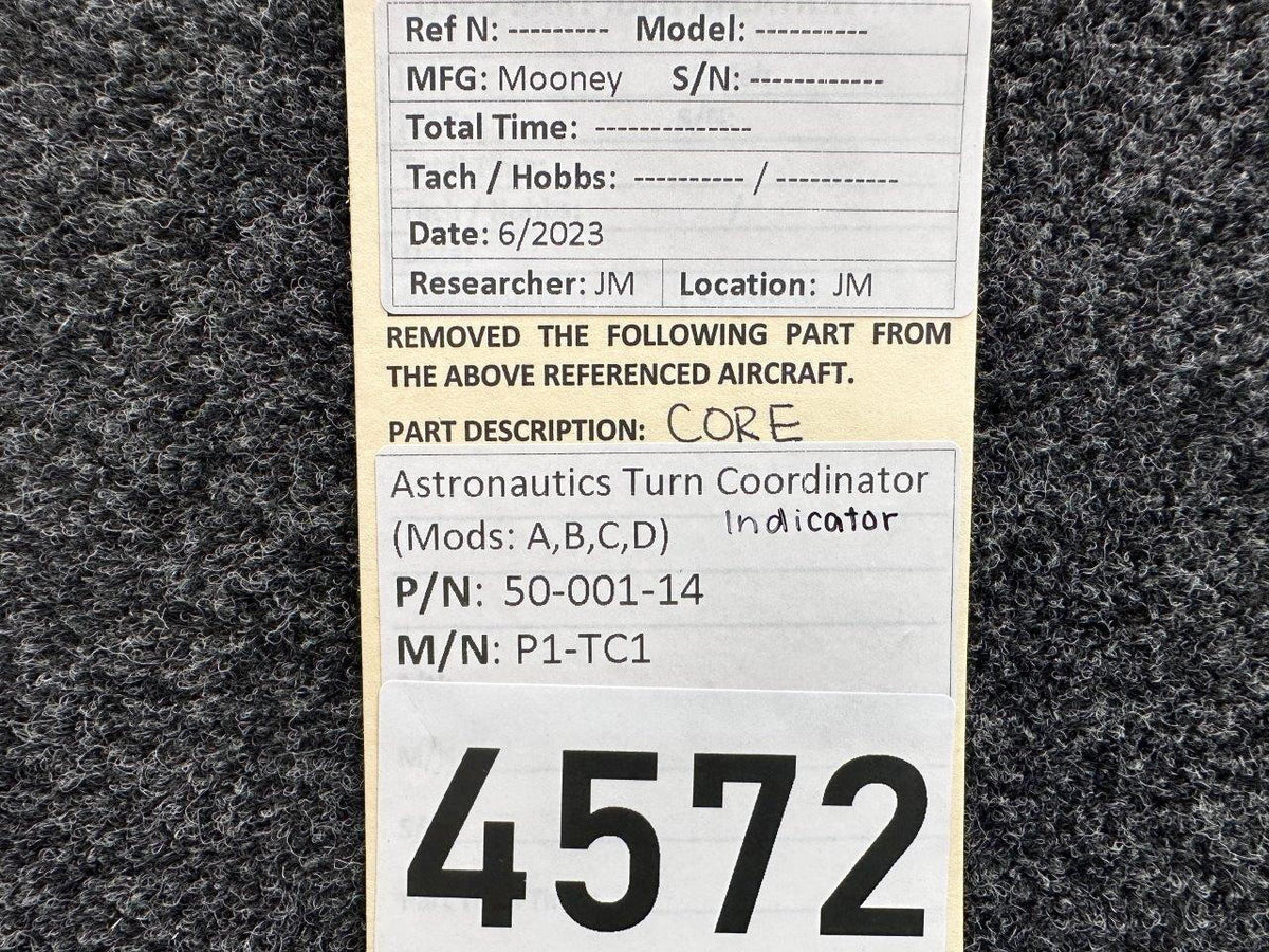 Astronautics  50-001-14 Astronautics P1-TC1 Turn Coordinator Indicator (Core)