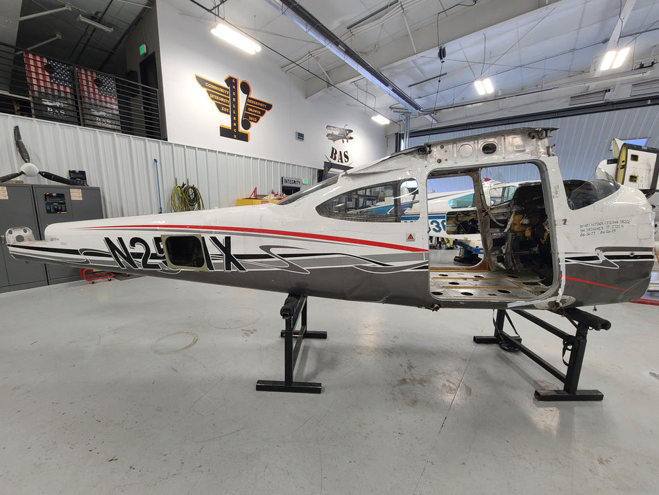 Cessna 182Q Fuselage w Data Tag, Bill of Sale, and Logs