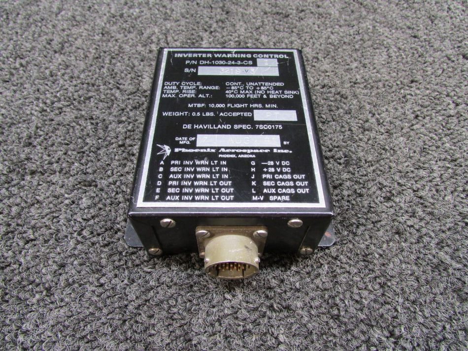 DH-1030-24-3-CS II Phoenix Aerospace Inverter Warning Control
