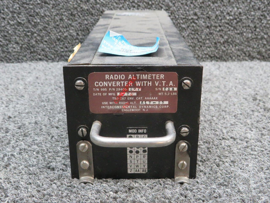 29400-207 (Alt: 29400-107) IDC Radio Altimeter Converter with VTA, Mods