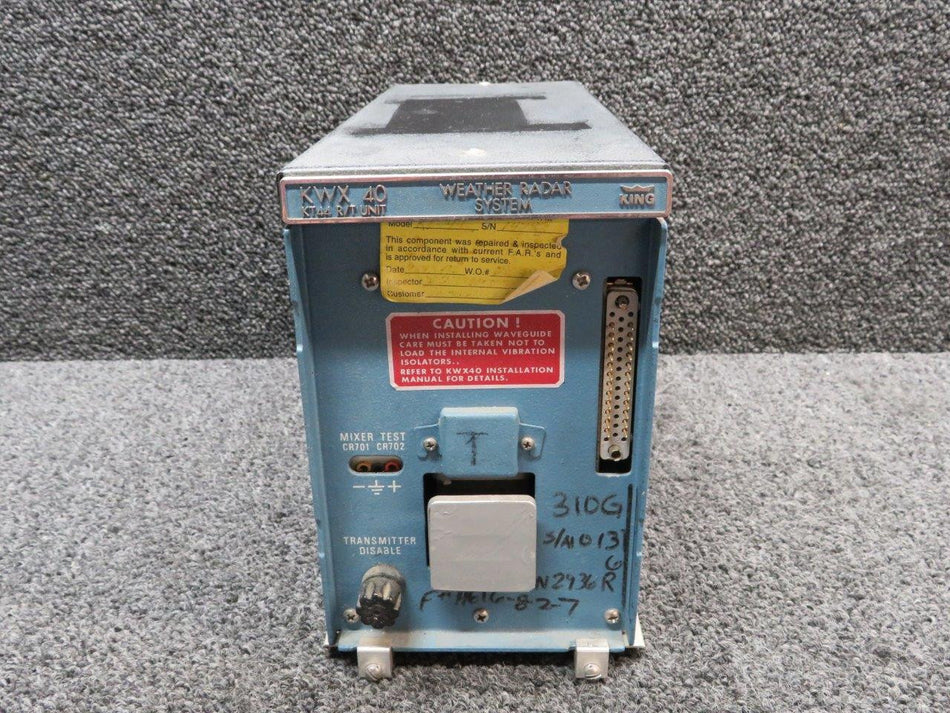 066-1039-00 King Radio KWX-40 Weather Radar System