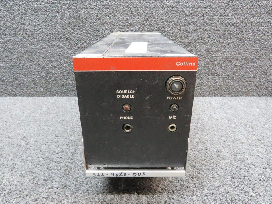 522-4088-003 Collins 618M-2 VHF Transceiver w Mods