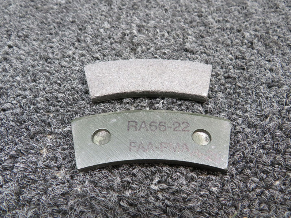 RA66-22 Rapco Brake Lining Set of 2 (New Old Stock)