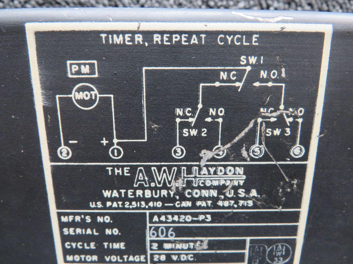 AW Hayden A43420-P3 AW Haydon Timer Assembly (Volts: 28)