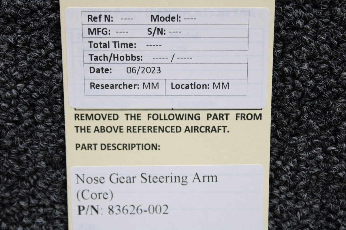 Piper Aircraft Parts 83626-002 Piper PA46-310 Nose Gear Steering Arm (Core)