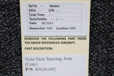 Piper Aircraft Parts 83626-002 Piper PA46-310 Nose Gear Steering Arm (Core)