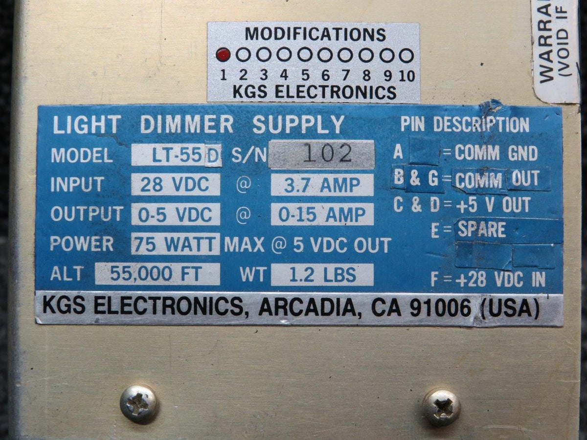 KGS Electronics LT-55(D) KGS Electronics Light Dimmer Supply (28V)