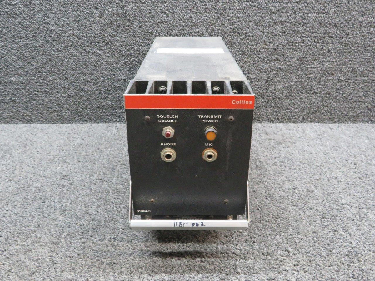 Collins 622-1181-002 Collins 618M-3 VHF Transceiver w Mods