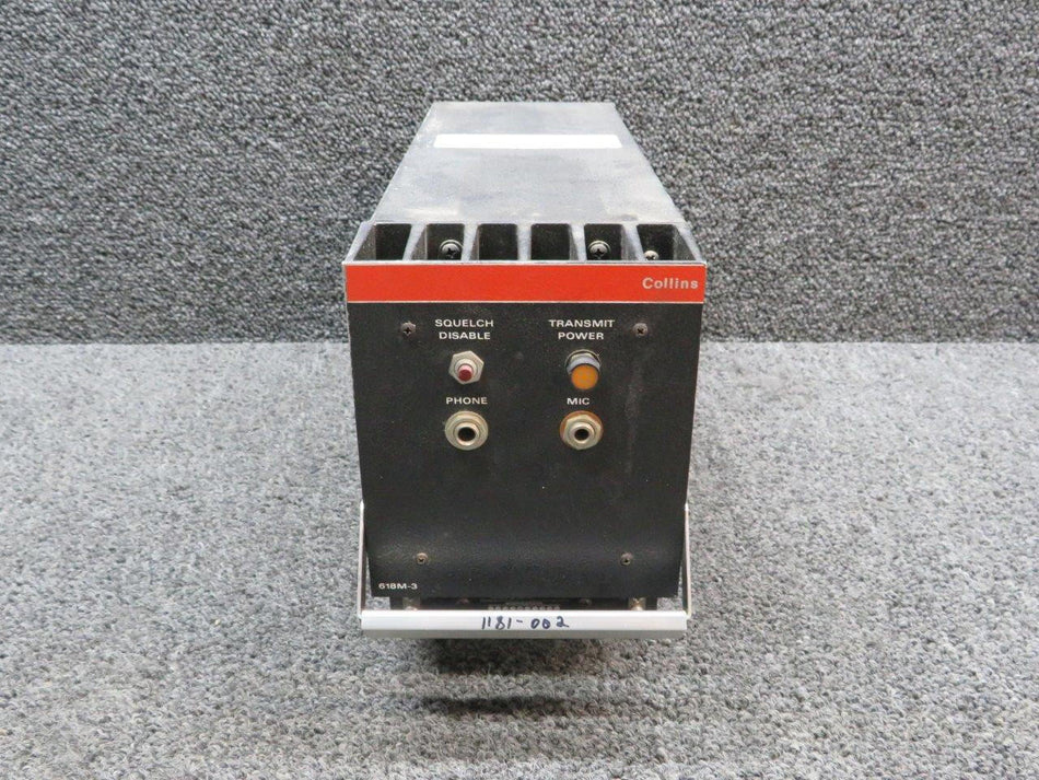 Collins 622-1181-002 Collins 618M-3 VHF Transceiver w Mods