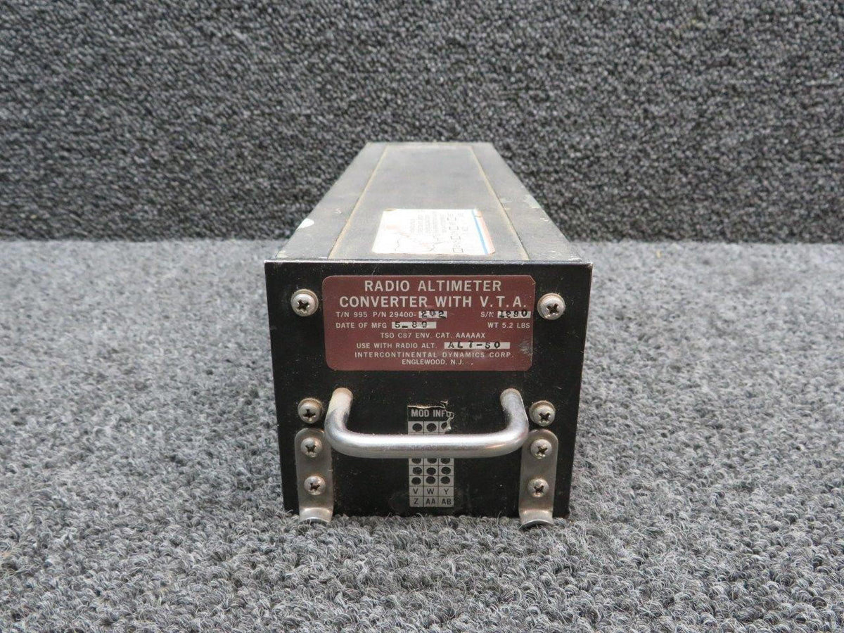 Intercontinental 29400-202 Intercontinental Radio Altimeter Converter w V.T.A. w Mods