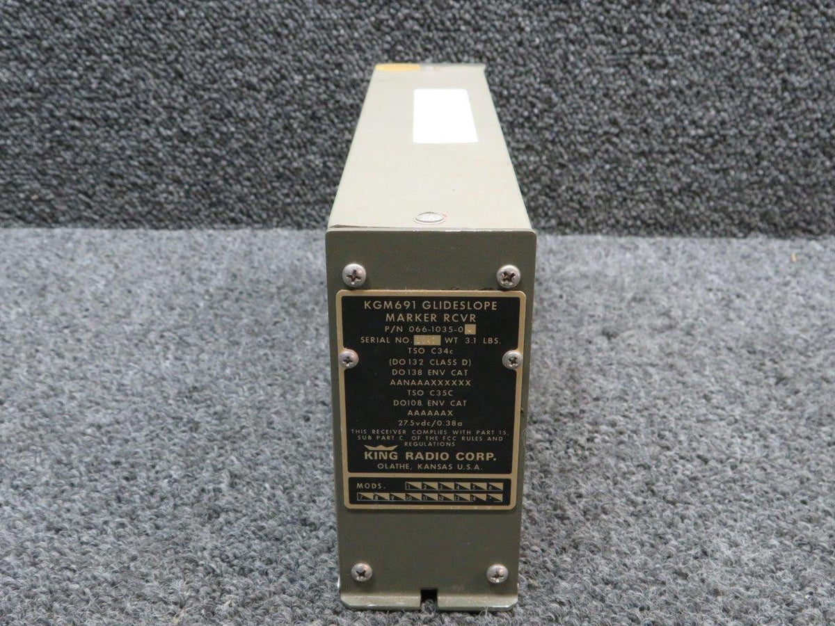 King 066-1035-00 King KGM691 Glideslope Marker Receiver