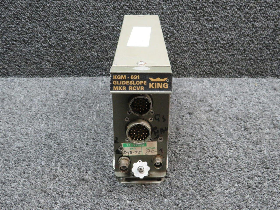 King 066-1035-00 King KGM691 Glideslope Marker Receiver w Tray & Mods