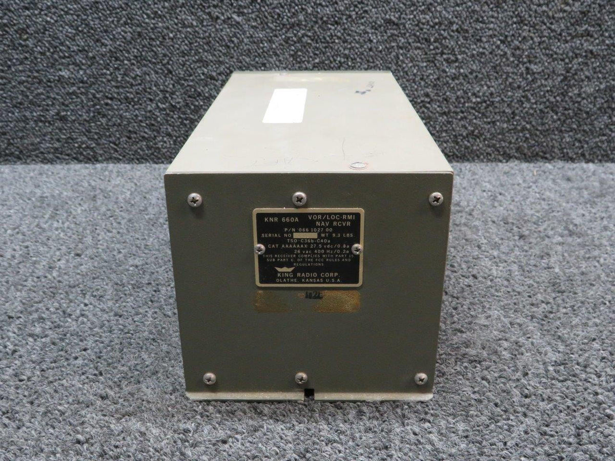 King 066-1027-00 King KNR-66A VOR-LOC-RMI Navigation Receiver