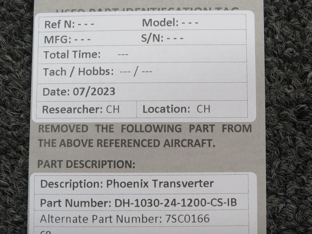 Phoenix DH-1030-24-1200-CS-IB (Alt: 7SC0166) Phoenix Transverter