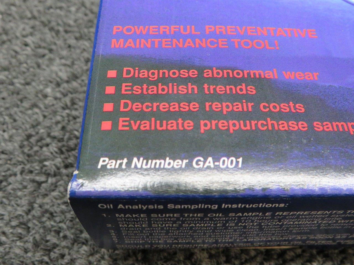 Aviation Laboratories GA-001 Aviation Laboratories Metal Check Engine Oil Analysis (New Old Stock)