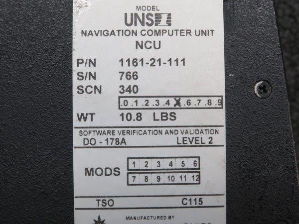 Universal Avionics Corp. 1161-21-111 Universal Avionics Navigation Computer Unit