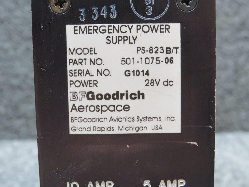Goodrich  501-1075-06 Goodrich PS-823B/T Emergency Power Supply w Mods (Amps: 5-10)