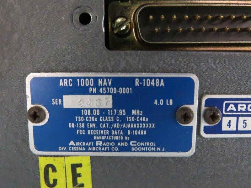 ARC 45700-0001 ARC R-1048A 1000 NAV Unit with Modifications