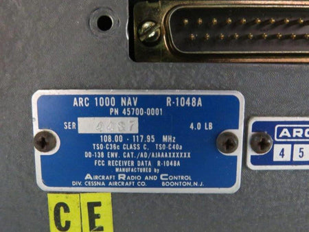 ARC 45700-0001 ARC R-1048A 1000 NAV Unit with Modifications