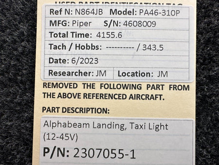 Alphabeam 2307055-1 Alphabeam Landing, Taxi Light (Volts: 12-45)