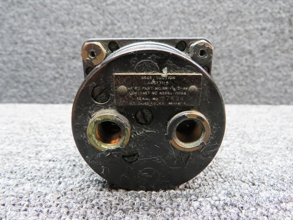 US Gauge AW-1-7/8-21-AK (Alt: AN5771-5) US. Gauge Suction Indicator