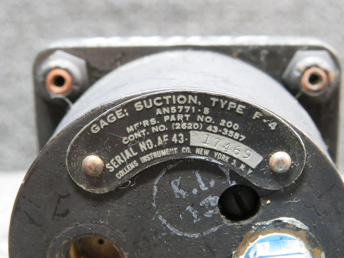 Collens 200 (Alt: AN5771-5) Collens Type F-4 Suction Indicator