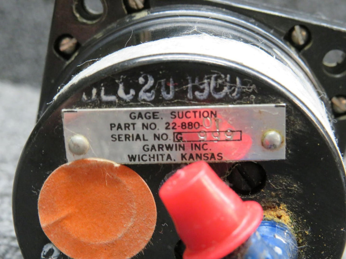 Garwin 22-880-01 Garwin Suction Indicator (Brown Dial Face)