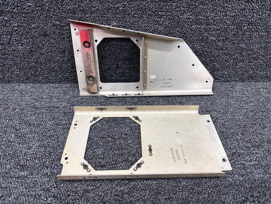 Piper Aircraft Parts 047-6919-02, 047-6797-02 Piper PA46-310P Mounting Servo Bracket Set