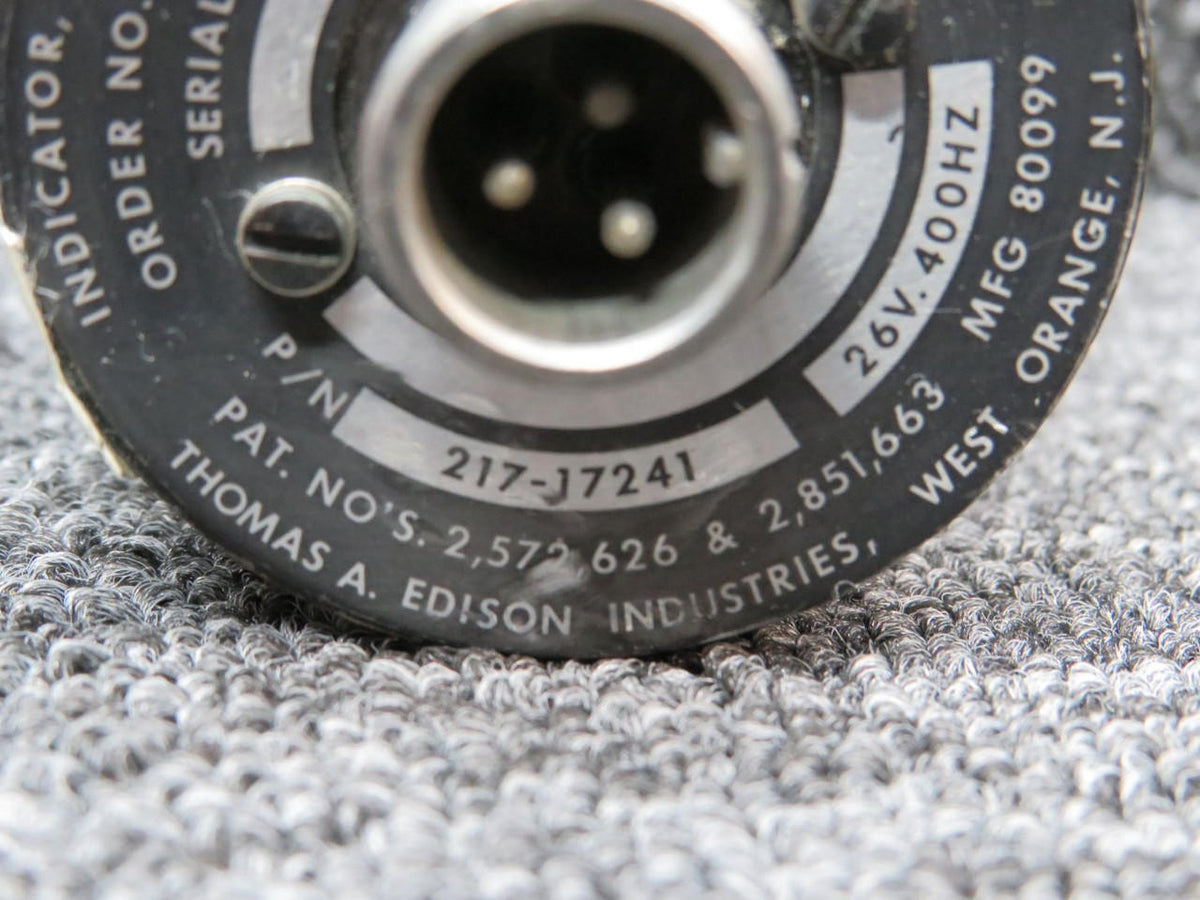 Edison 217-17241 (Alt: 80099) Edison Fuel Pressure Indicator (0-100 PSI) (Volts: 26)