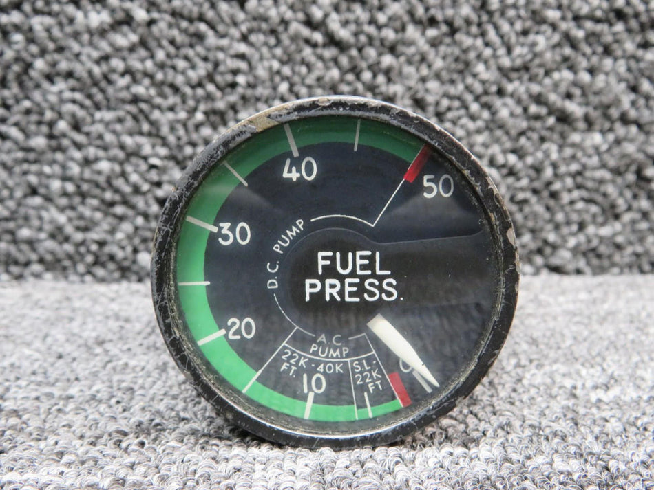 Edison 217A-50A (Alt: 3883020-501) Edison Fuel Pressure Indicator (0-50 PSI)