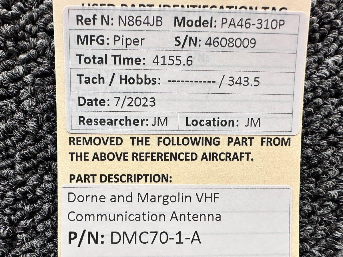 Dorne and Margolin DMC70-1-A Dorne and Margolin Vhf Communication Antenna