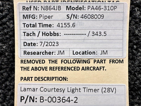 lamar B-00364-2 Lamar Courtesy Light Timer (Volts: 28)