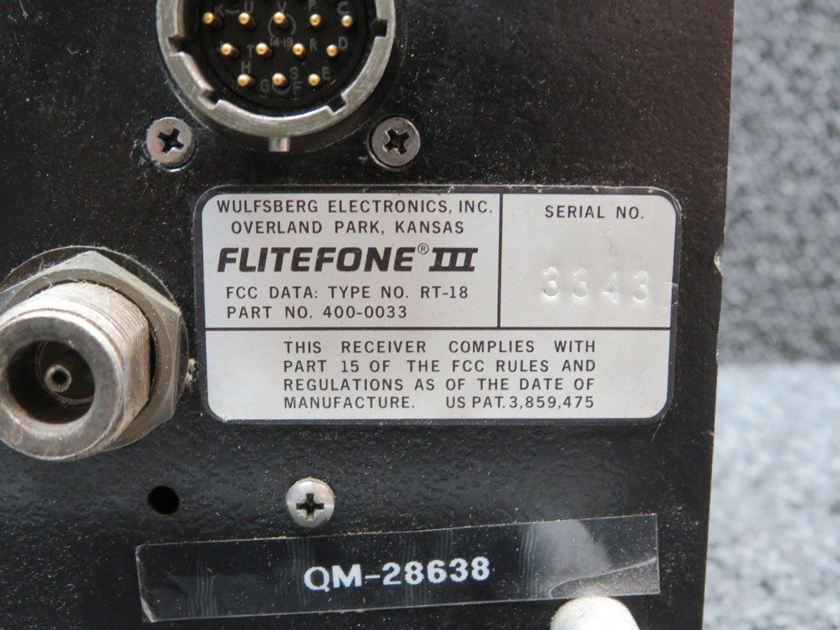 wulfsberg 400-0033 Wulfsberg RT-18 Flitefone III