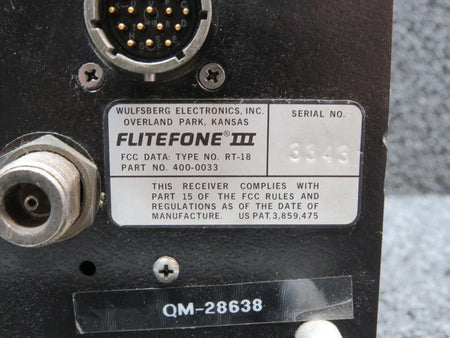 wulfsberg 400-0033 Wulfsberg RT-18 Flitefone III