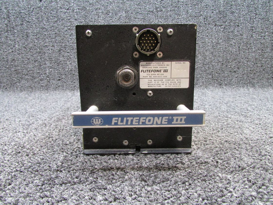 400-0033-000 Wulfsberg RT-18A Flitefone III Receiver