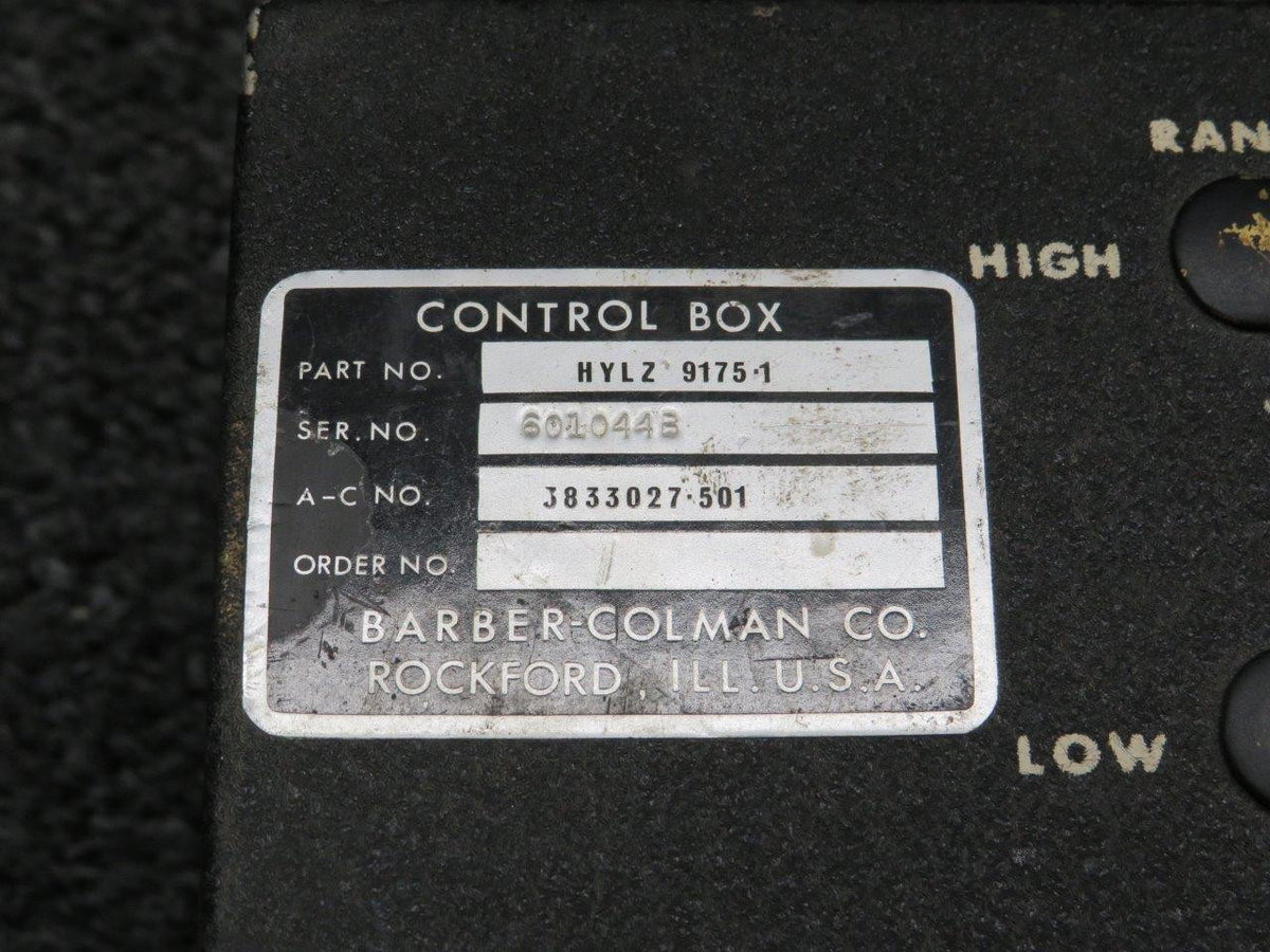 Barber Coleman HYLZ9175-1 Barber-Colman Control Box